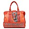 RHINESTONE BUCKLED TOTE