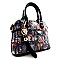 TASSELED SMALL SIZE PYRAMID MAGAZINE PRINT SATCHEL