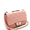 Fab Quilted Turn-Lock Chain Shoulder Bag MH-XB19462