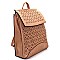 XB2083-LP Laser-Cut Fashion Flap Backpack