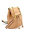 Chain Accent Flap Medium Fashion Backpack XB2302-L