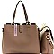 Bow Accent Twin Shopper Tote SET MH-XB4108T- RESTOCKED