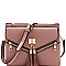 MULTI COMPARTMENT TASSEL CROSS BODY & SHOULDER BAG