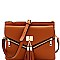 MULTI COMPARTMENT TASSEL CROSS BODY & SHOULDER BAG