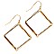 XE2021-LP Diamond-cut Rhombus Metal Earring