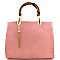 Genuine Spring Style Bamboo Handle Satchel