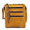 Fashion Multi Zip Pocket Crossbody Bag
