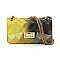 Quilt Embossed Multi Color Jelly Classic Shoulder Bag