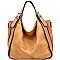 YB0024-LP High Quality Buckle Accent Convertible Hobo