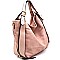 YB0024-LP High Quality Buckle Accent Convertible Hobo