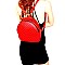 Heart Pattern Checker Convertible Backpack Wallet SET MH-YF7111W