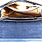 Monogram Embossed Horseshoe Accent Shoulder Bag  MH-YH7046