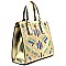 YL102M-LP Multi-colored Rhinestone Tote