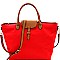 Fashionable Two-Tone Nylon 2-Way Large Tote MH-YL19212