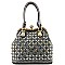 High Quality Jewel-top Clutch Rhinestone Metal Frame Satchel