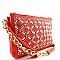 Quality Rhinestone Dual Compartment Wristlet Shoulder Bag