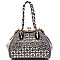 Quality Rhinestone Embellished Jewel-top Frame Braided Satchel