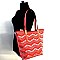 Quality Zig Zag Rhinestone Large Bucket Tote