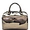 YM1152-LP Metallic 2 Way Boston Satchel