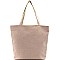 YM1198-LP Butterfly Print Canvas Shopper Tote