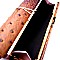 Ostrich Embossed Kiss-Lock Compartment Wallet MH-YW003