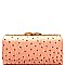 Ostrich Embossed Kiss-Lock Compartment Wallet MH-YW003