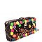 YW3247-LP Unique Handmade Color Wooden Decoration Straw Ethnic Cross Body