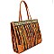 ZB6400-LP  Multi-Color Fur Thread Bohemian Tote