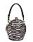 Zebra Print Ball Shaped Satchel