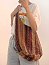 Aztec Print Knitted Crochet Shopping Shoulder Handbag