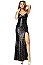 GORGEOUS SLIT LUSH SEQUIN DRESS pack of 6