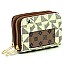Monogrammed Accordion Card Holder Double Zip Wallet