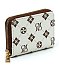 CM Monogrammed Accordion Card Holder Wallet