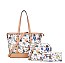 3 IN 1 Graffiti-Monogram Tote & Cross-Body With Wallet