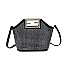 Stone-Studs Metal Handle Satchel Bag