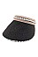FASHION STRAW PEARL SUN VISOR HAT
