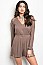 Long Sleeve Open Back Lace Detail Jersey Romper - Pack of 6 Pieces