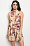 Sleeveless Mock-Neck Floral Print Romper - Pack of 6 Pieces