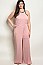 Plus Size Sleeveless Halter Neck Detail Jumpsuit - Pack of 6 Pieces