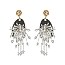Trendy Dangly Fashion Beaded Drop Earring SLE1130