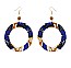 Trendy Round Kente Pattern Hook Er SLE1792