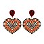 HEART DROP RHINESTONE EARRING
