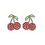 CHERRY RHINESTONE EARRING