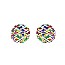 Large Trendy  Sparkling Ball Stud Earrings