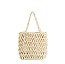 Crocheted Woven Macrame Shoulder Tote