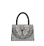 Rhinestone Bow Flap Top Handle Clutch Satchel
