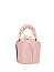 Ruched Top Handle Bucket Bag