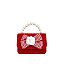 Tweed Bow Flap Mini Handbag