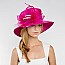 LADY BRAID HAT W/ BROW AND FEATHERS