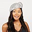 HOT Rhinestone covered Beret Hat